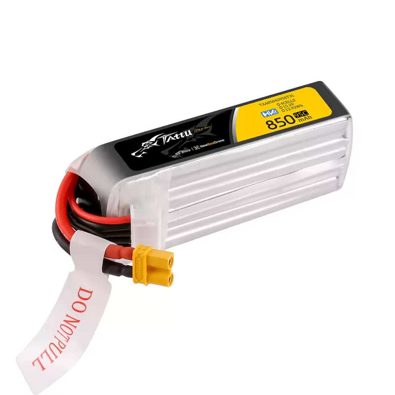 Tattu LiHV 850mAh 95C 4S1P 15.2V XT30 Long