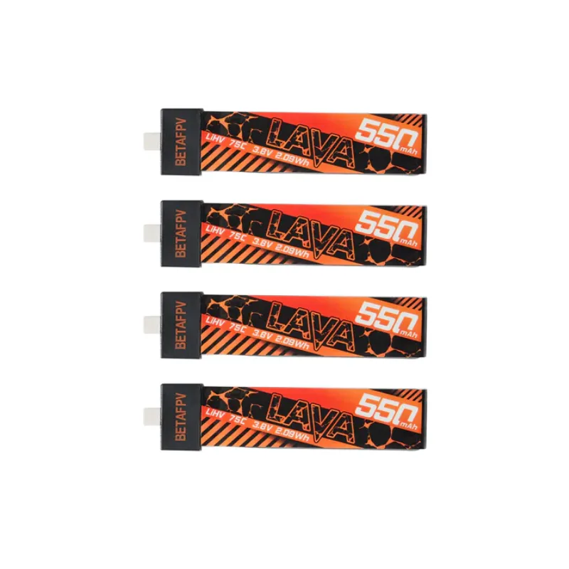 BetaFPV LAVA 1S 550mAh 75C Battery (4PCS)