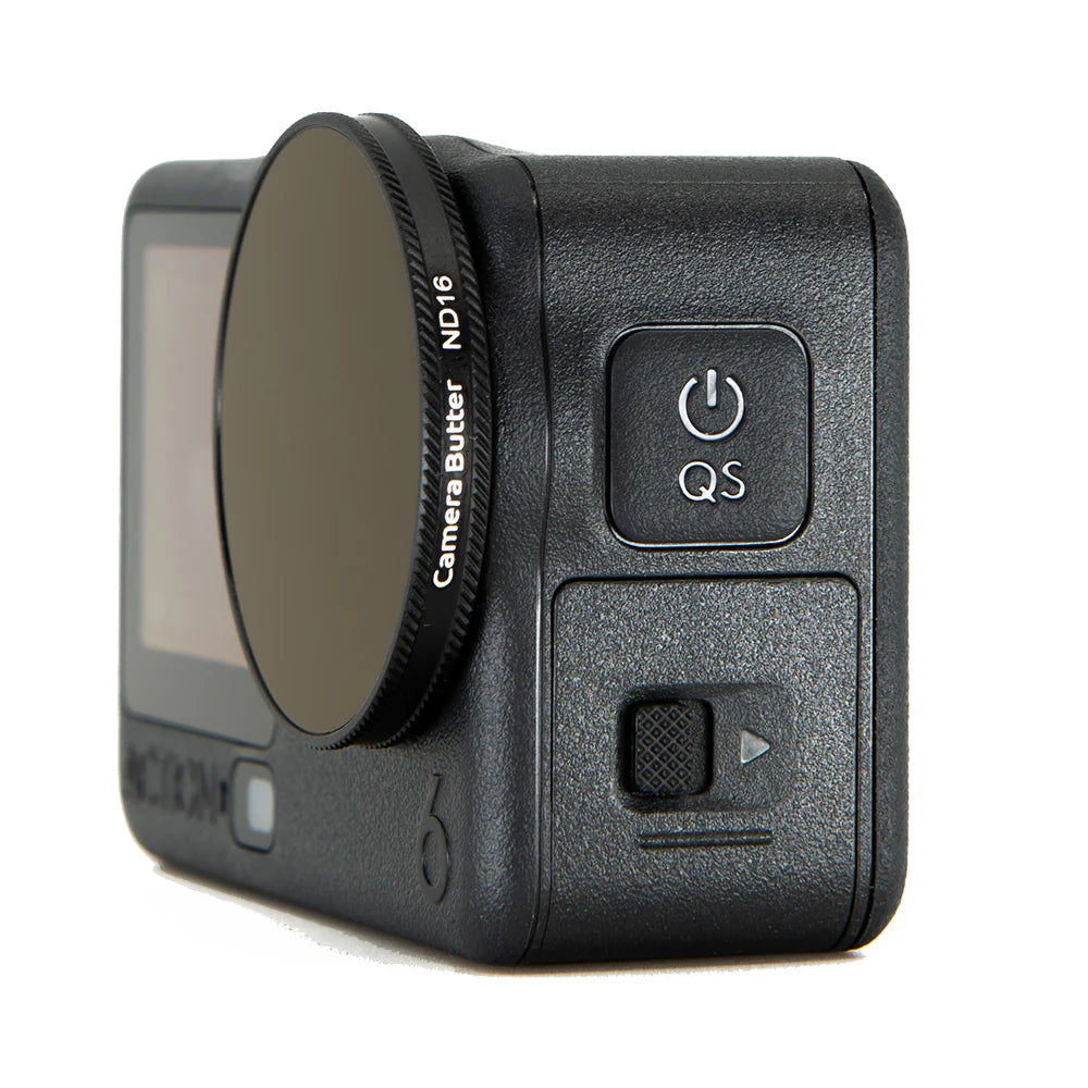 Camera Butter ND Filters for DJI Action 6 - 4 pack (ND4, ND8, ND16, ND32)
