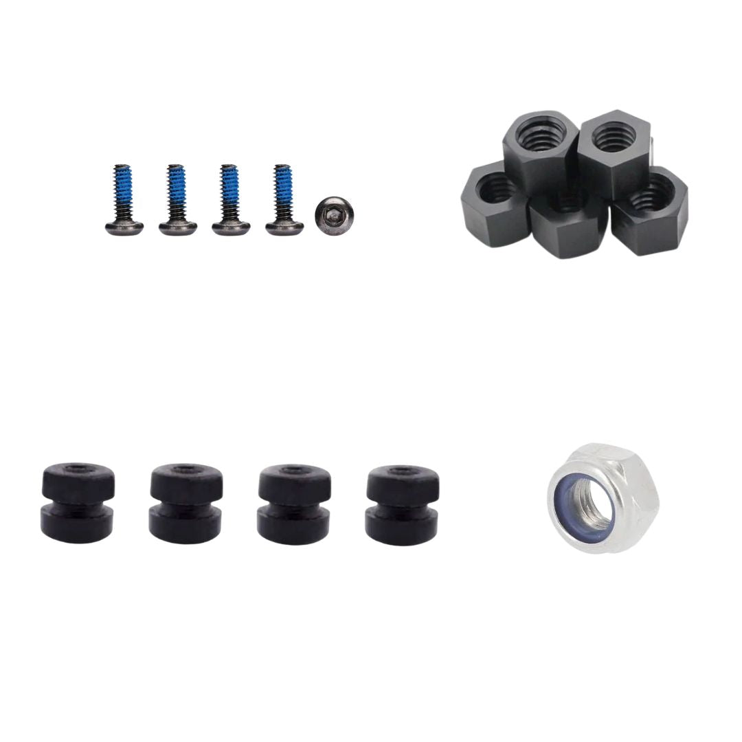 Screws, Nuts & rubbers dampers (10pcs)