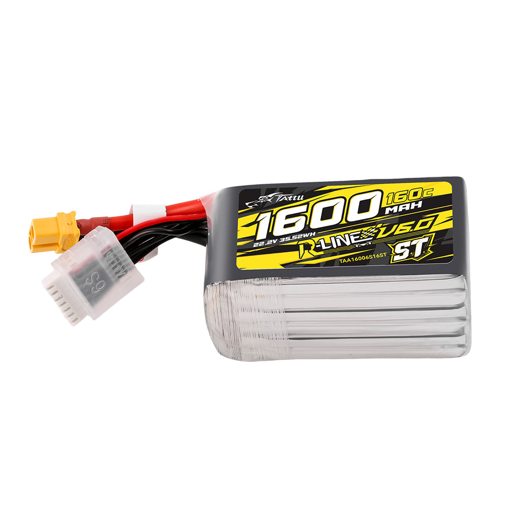 Tattu R-Line Version 6.0 1600mAh 6S1P 160C Lipo Battery