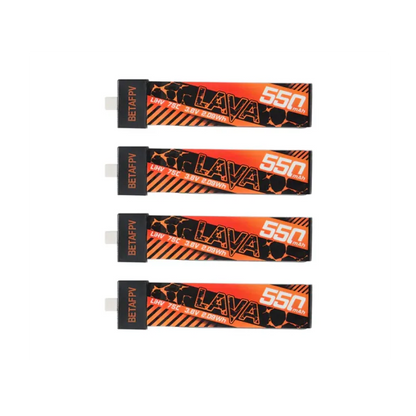 BetaFPV LAVA 1S 550mAh 75C Battery (4PCS)