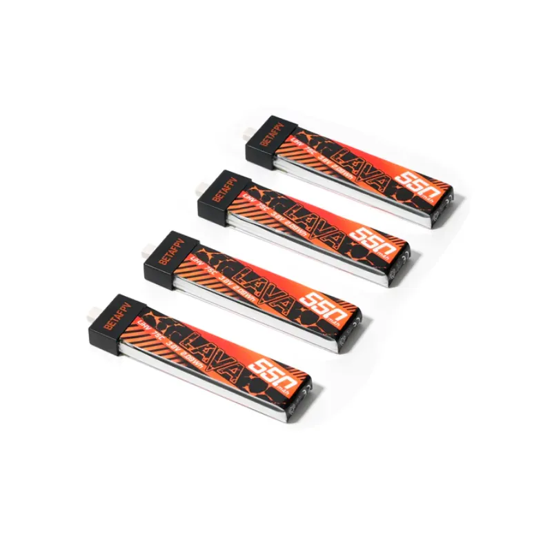 BetaFPV LAVA 1S 550mAh 75C Battery (4PCS)