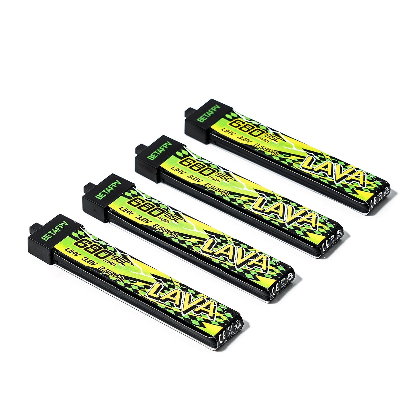 BetaFPV LAVA II 1S 680mAh 95C Battery (4PCS)