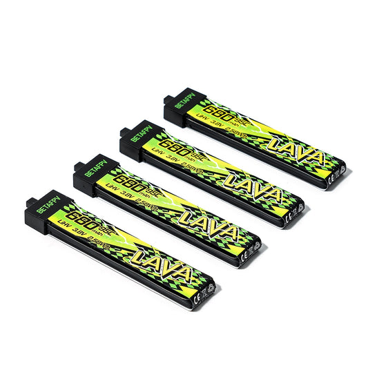 BetaFPV LAVA II 1S 680mAh 95C Battery (4PCS)