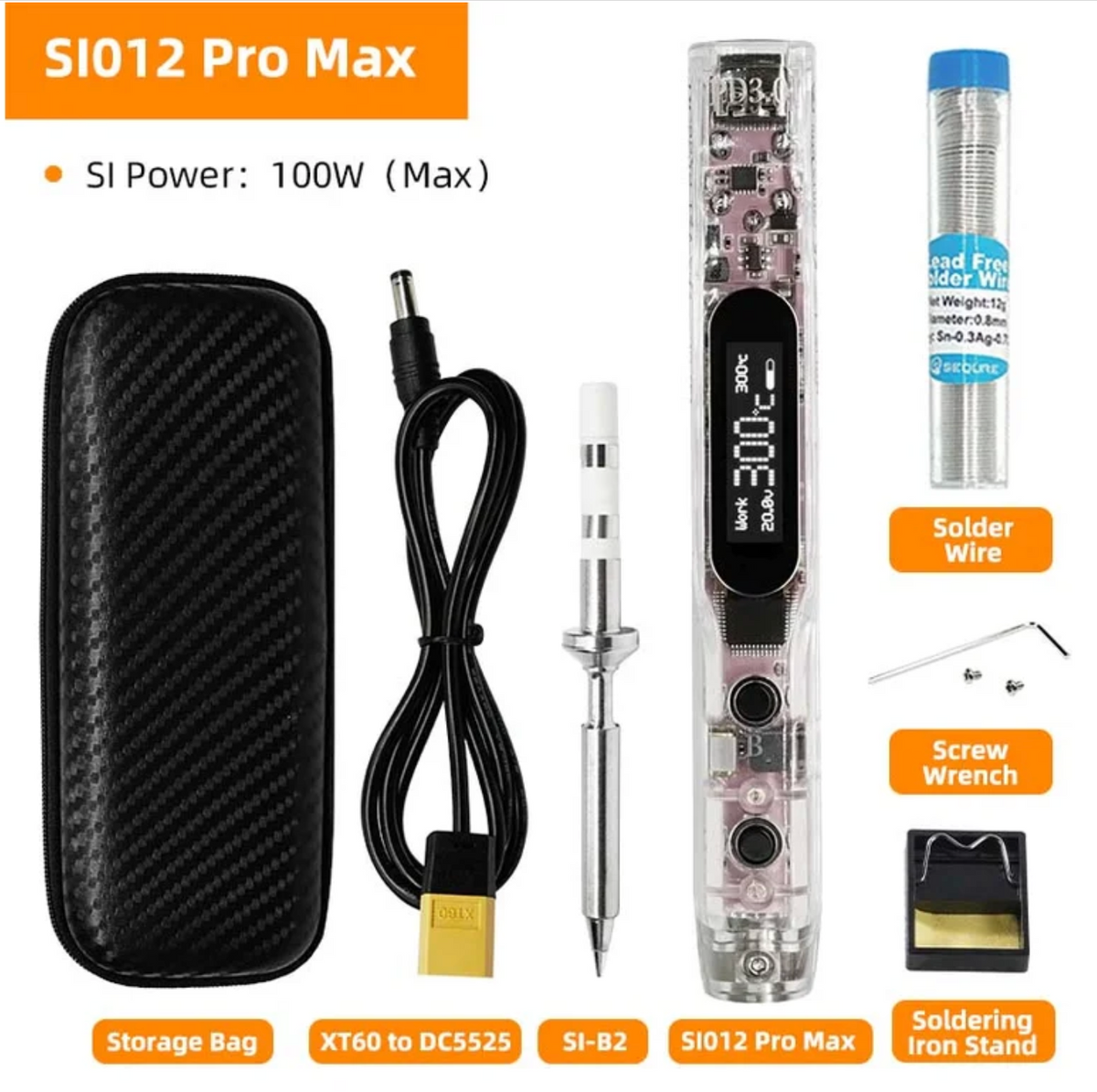 Sequre SI012 Soldering Iron Pro Max (SI-B2 Tip)