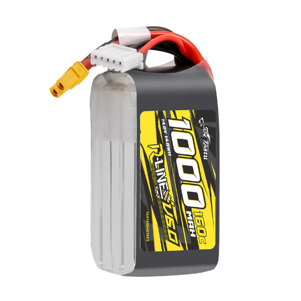 Tattu R-Line Version 6.0 1000mAh 160C 4S1P XT30 LiPo Battery